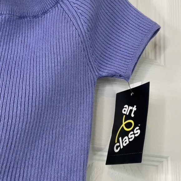 ART CLASS - Girls' Off the Shoulder Short Sleeve Pullover Sweater Various Sizes - Picture 4 of 12